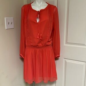 Banana Republic Coral Orange Dress Large